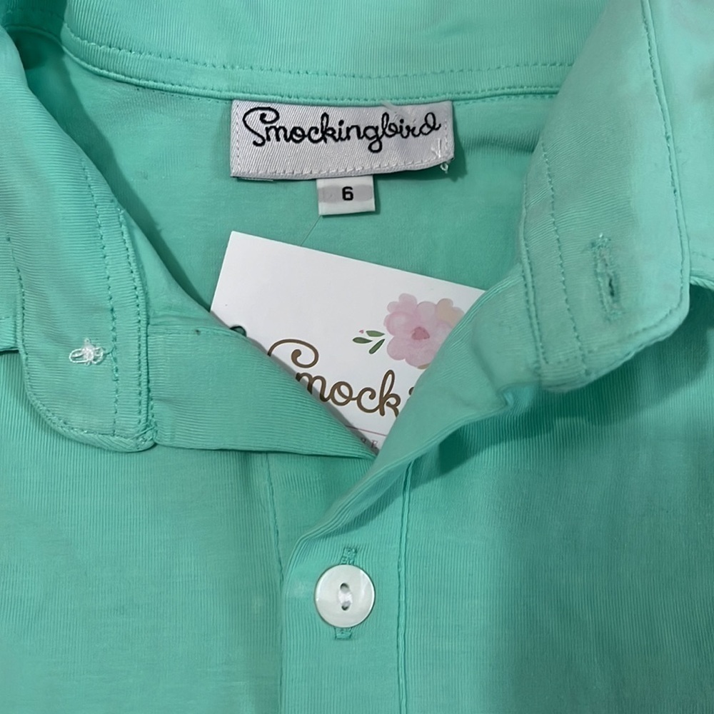 Smockingbird boys polo size 6 NWT - Picture 3 of 5